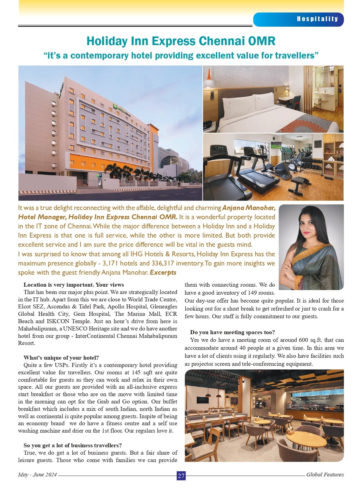 Global Features May-June 2024: Holiday Inn Express Chennai OMR