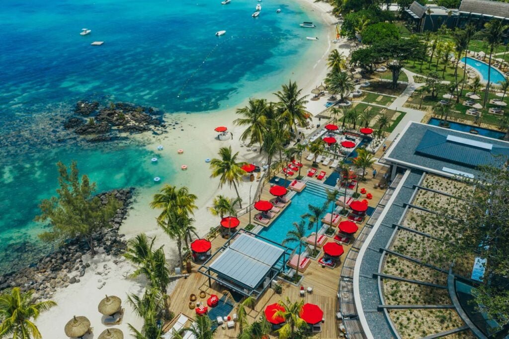 The Lux Collective Mauritius - LUX* Grand Baie ariel shot
