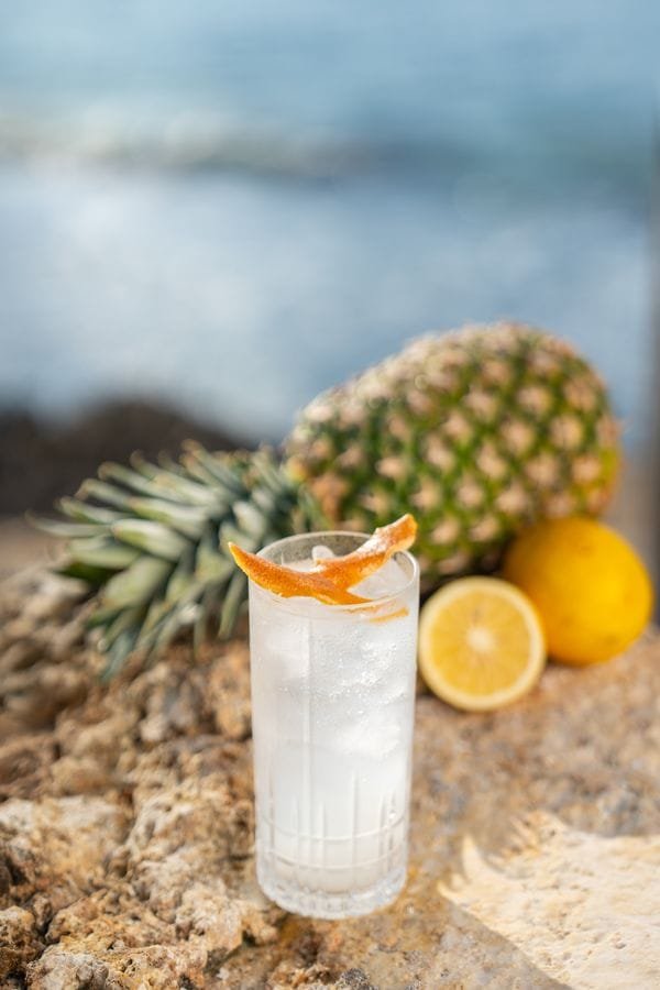 Rock Bar's Signature Sustainable Cocktail Rockatonic