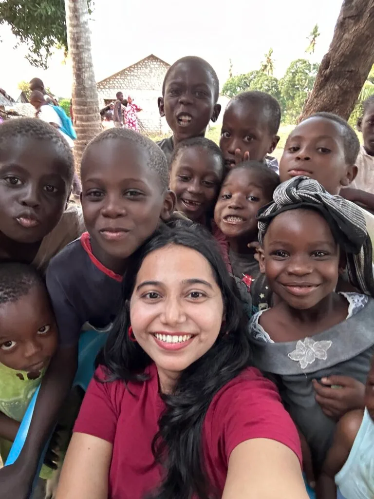 Selfie with the Village Kids.