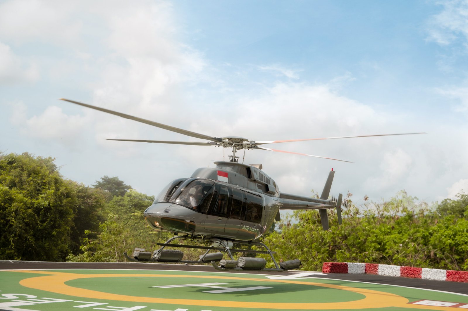 Raffles Bali Redefines the Art of Luxury Travel - Helicopter at Heliport
