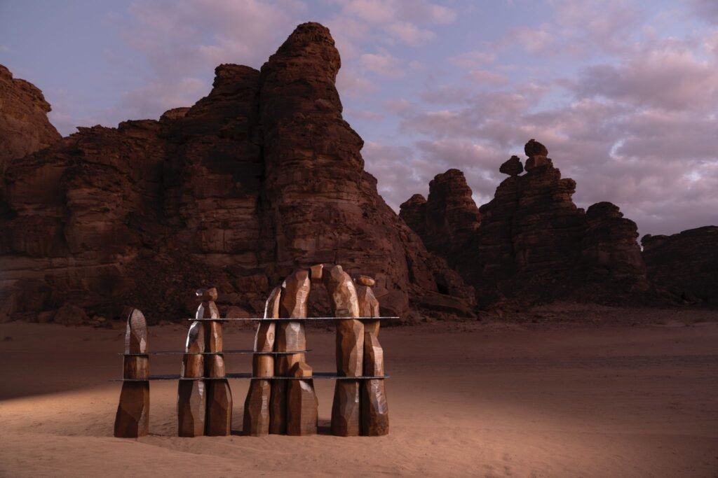 Altin Studio, AlUla Design Residency Artwork 2025, Courtesy of Lorenzo Arrigoni, Adriaan de Groot and Lance Gerber