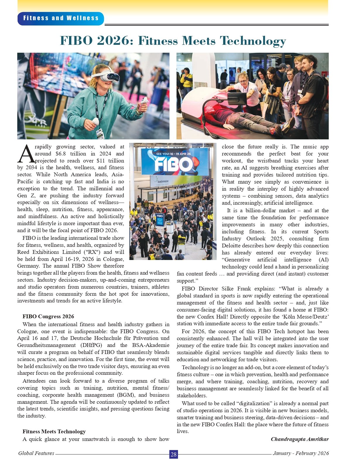 Global Features Jan – Feb 2026: FIBO 2026: Fitness Meets Technology
