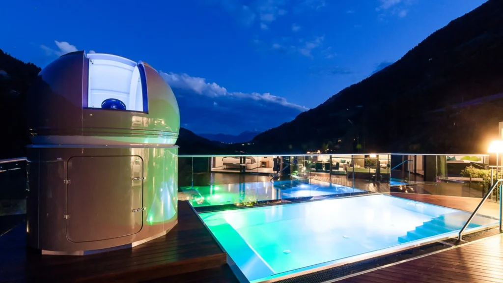 Sky-Chalet with astronomical observatory at Quellenhof Luxury Resort Passeier, South Tyrol, Italy