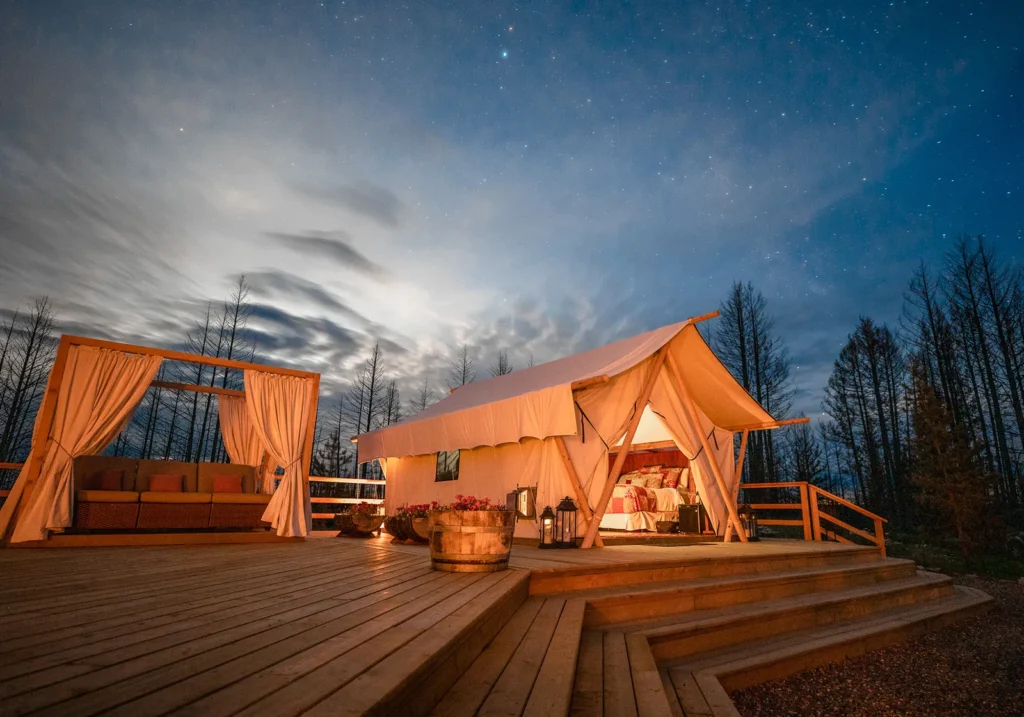 Star Gazer Tents. Siwash Lake Wilderness Resort & Ranch, Canada