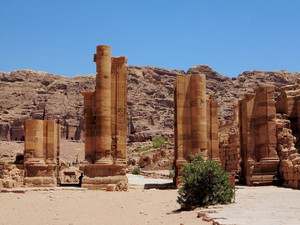 The Hadrian Gate also known as the Temenos Gate in Petra