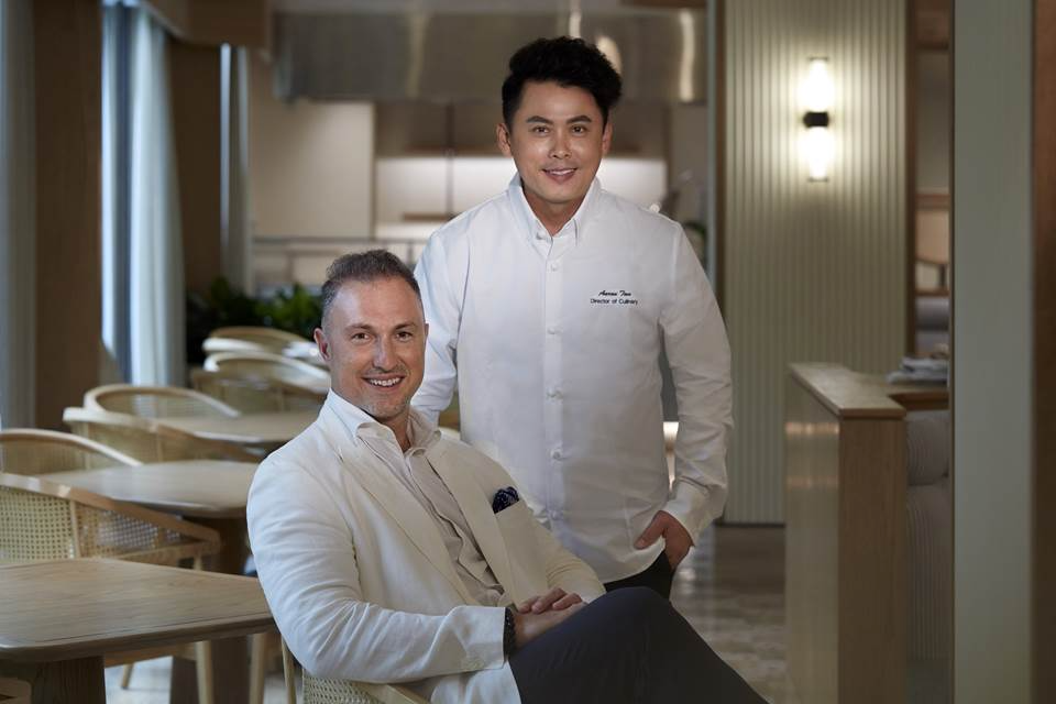 Andreas Kraemer (left), General Manager, and Aaron Tan, Director of Culinary